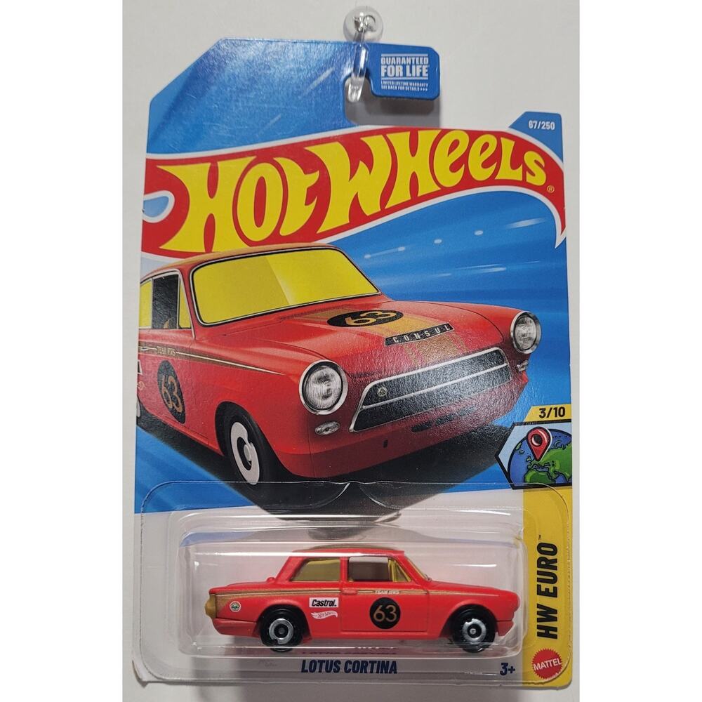 2026 Hot Wheels Red Lotus Cortina 67/250 HW Euro Series 3/10